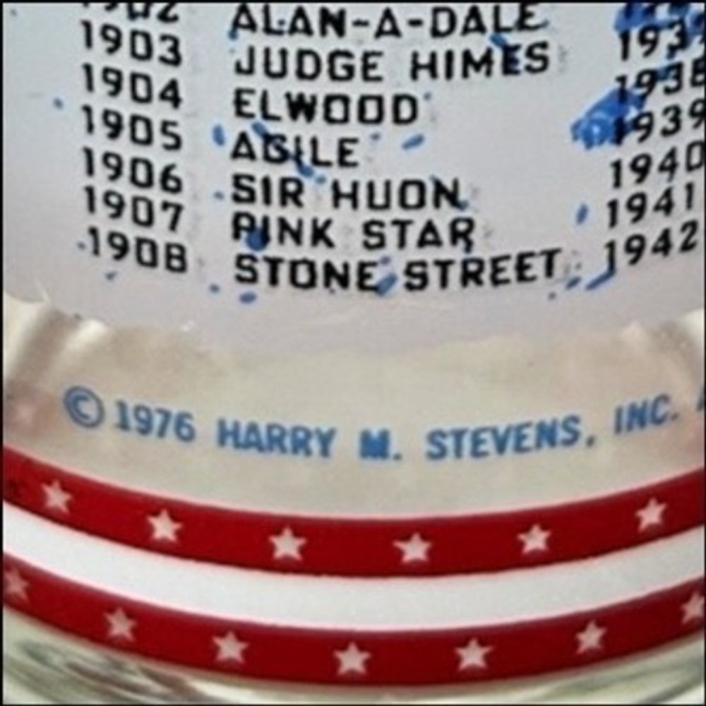 1976 Kentucky Derby Glasses Mint Julep Set of 3 Official Souvenir Harry Stevens - Picture 9 of 16